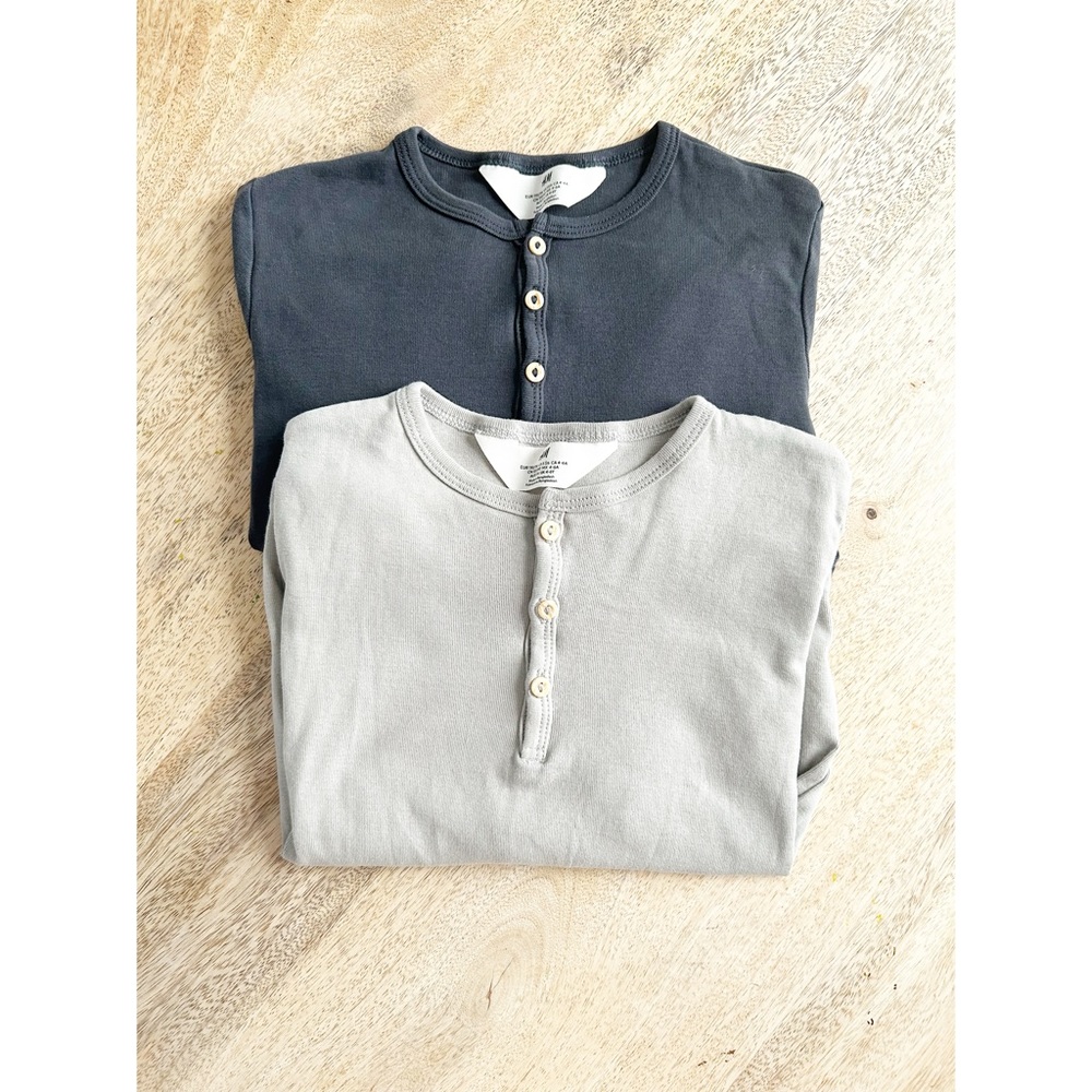 H&M Boys Basic Long Sleeve Shirts Size 5-6